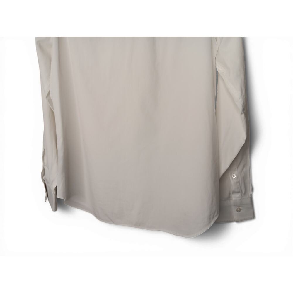 Burberry Men’s White Button Down Shirt Nova Check Trim Size M Business Casual - Picture 8 of 14